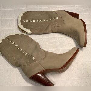 Zodiac Leather Cowgirl boots Size 8.5